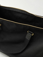 Bennett Winch - Leather-Trimmed Cotton-Canvas Suit Carrier and Holdall