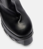 Rick Owens Mega Tractor leather mid-calf boots