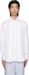 Comme des Garçons Shirt White Tie Collar Shirt