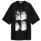 YMC Men's Triple T-Shirt Faces in Black