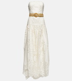 Zimmermann Vacay belted cotton lace maxi dress