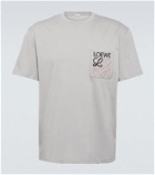 Loewe Logo-embroidered cotton T-shirt