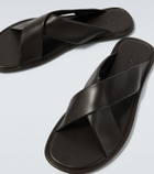 Saint Laurent Carlyle leather sandals
