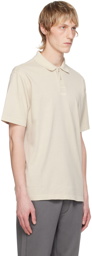 BOSS Beige Embroidered Polo