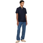 Burberry Navy Cotton Polo
