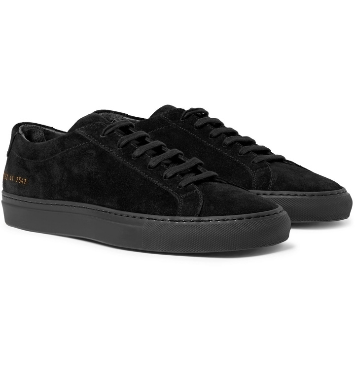 Photo: Common Projects - Original Achilles Suede Sneakers - Black