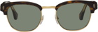 Cartier Tortoiseshell Rectangular Sunglasses