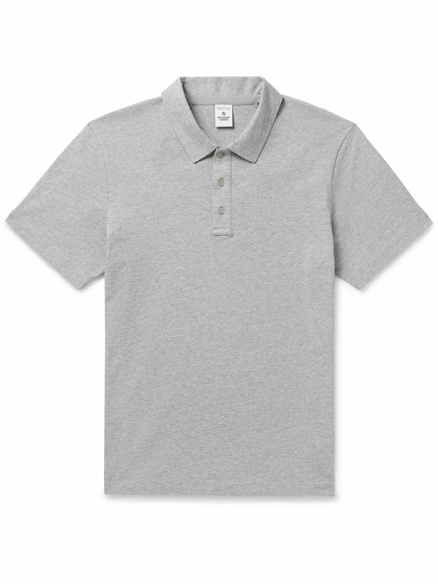 Photo: Reigning Champ - Cotton-Jersey Polo Shirt - Gray