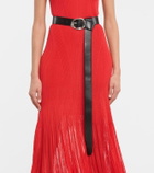Alexander McQueen Molten leather belt