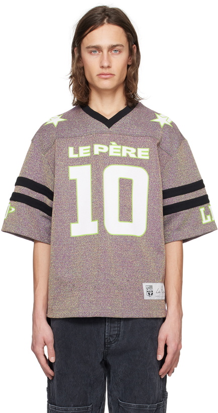 Photo: Le PÈRE Purple & Green Joy Boy T-Shirt