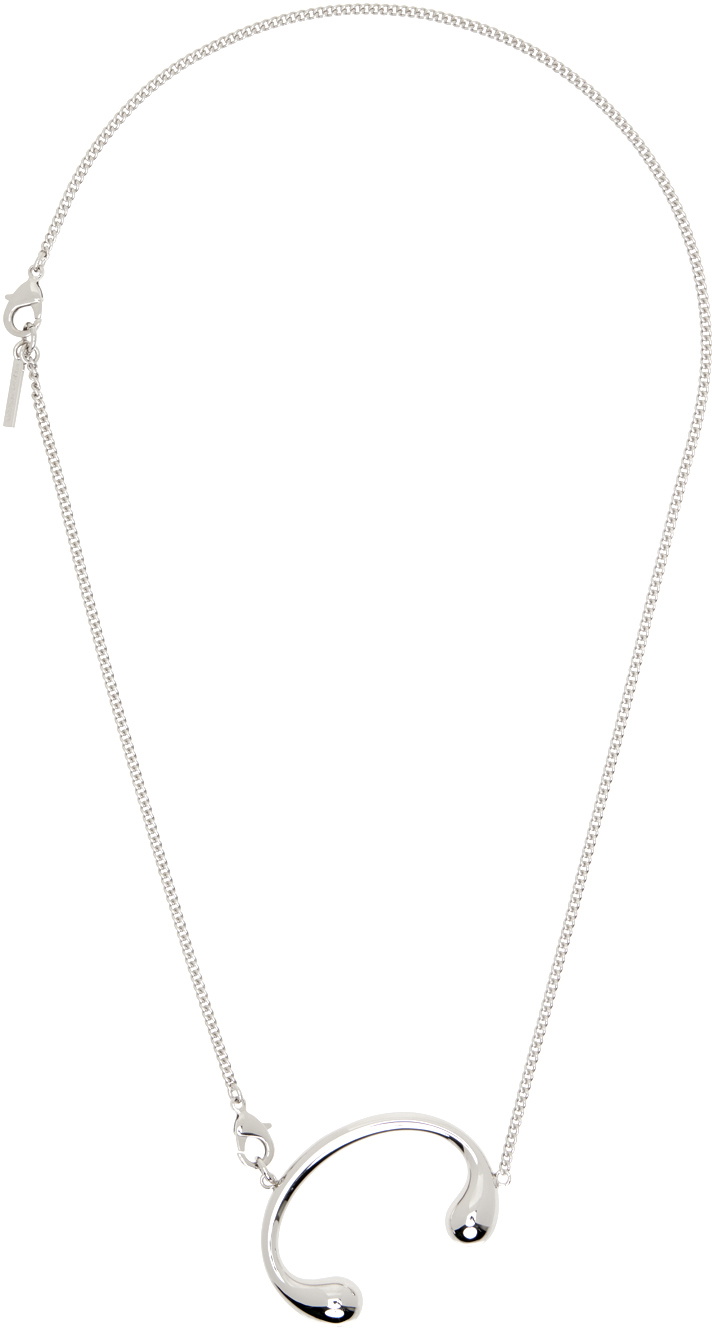 HUGO KREIT Silver Pistil Buckle Necklace