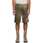 AAPE by A Bathing Ape Khaki Main Sweat Shorts