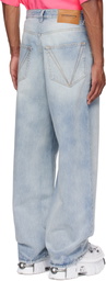 VETEMENTS Blue Baggy Jeans
