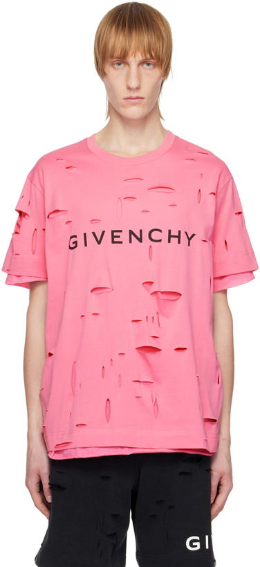Photo: Givenchy Pink Archetype T-Shirt