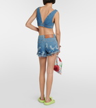 Loewe Paula’s Ibiza printed denim shorts