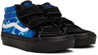 Vans Kids Black & Blue Sk8-Mid Reissue Little Kids Sneakers