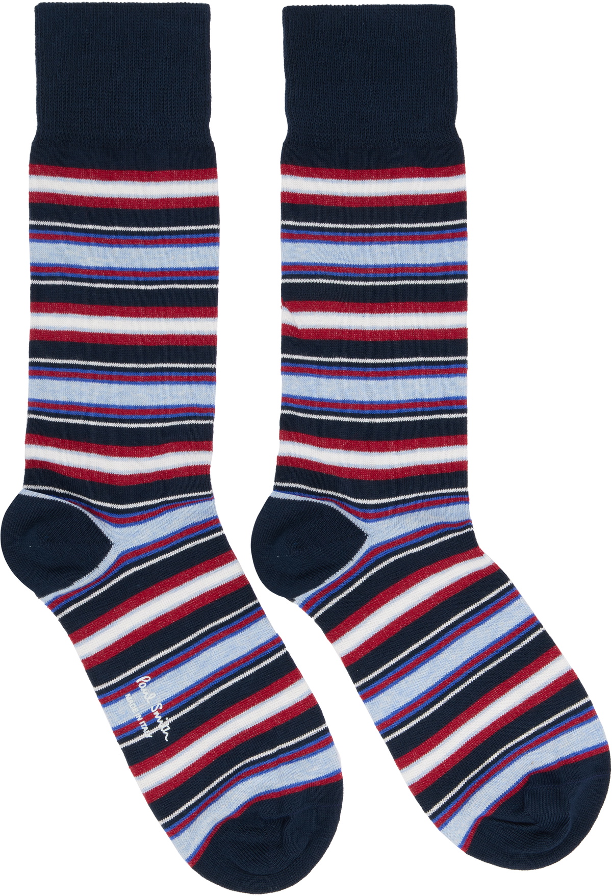 Paul Smith Three-Pack Multicolor Mixed Stripe Cracker Set Socks