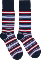 Paul Smith Three-Pack Multicolor Mixed Stripe Cracker Set Socks
