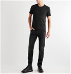 Dolce & Gabbana - Paint-Splattered Distressed Stretch-Denim Jeans - Black