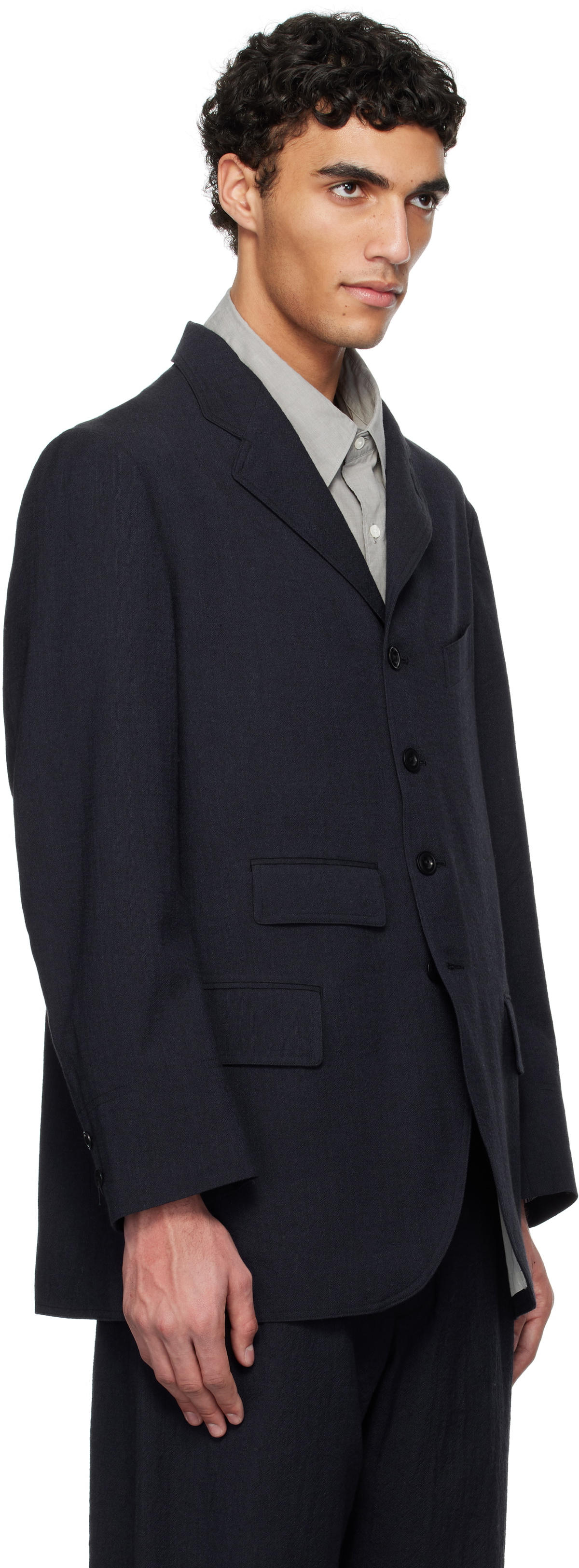 nanamica Navy Sack Blazer