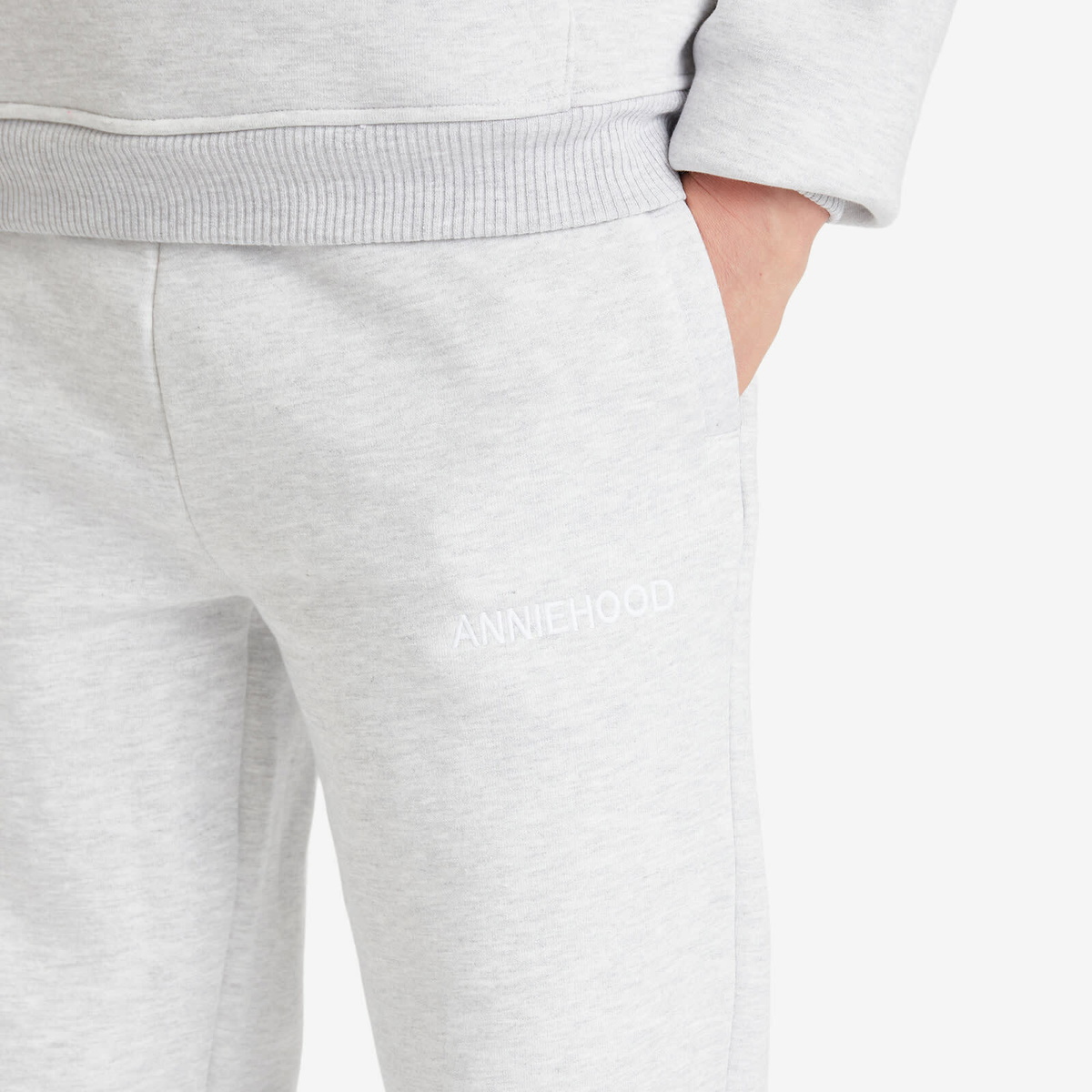 ANNIE HOOD Men's Logo Joggers in Grey