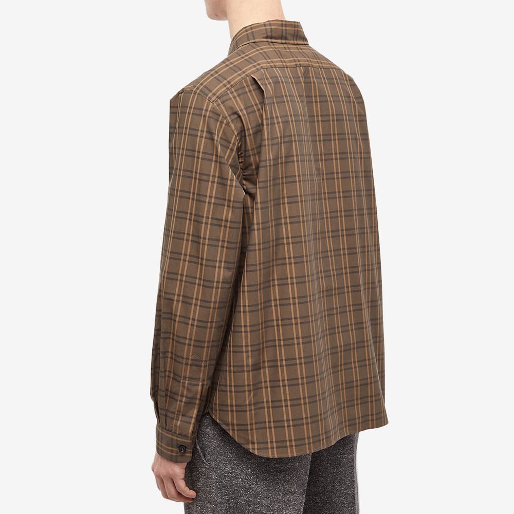 Margaret Howell Men's Bold Check Simple Shirt in Brown