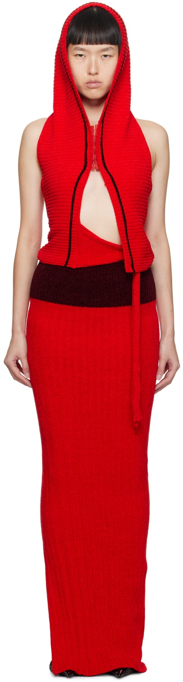 Photo: Ottolinger Red Hooded Maxi Dress