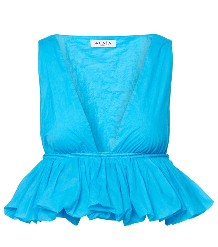 Photo: Alaïa Gathered crop top