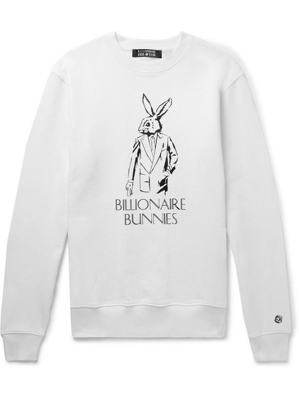Photo: BILLIONAIRE BOYS CLUB - Bunnies Printed Cotton-Jersey Sweatshirt - White