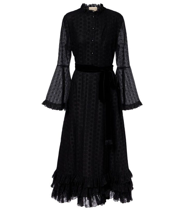 Photo: Valentino Daisy Sangallo belted cotton shirt dress