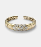 Marina B Onda 18kt gold bangle with diamonds