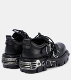 Rabanne x New Rock embellished leather boots