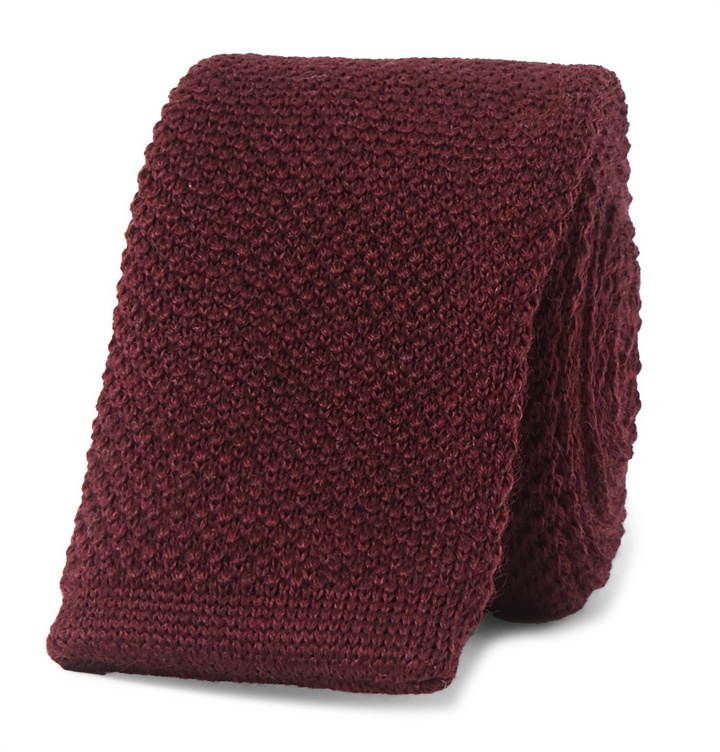 Photo: Lanvin - 5cm Wool Tie - Red