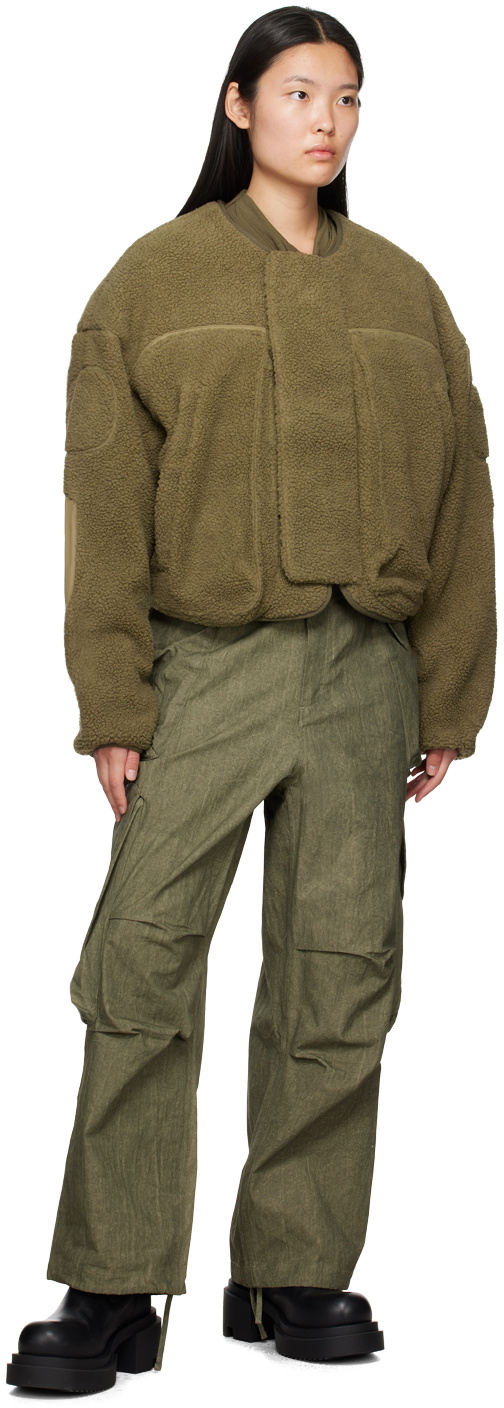 Entire Studios Khaki Fluffy Jacket