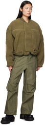 Entire Studios Khaki Fluffy Jacket