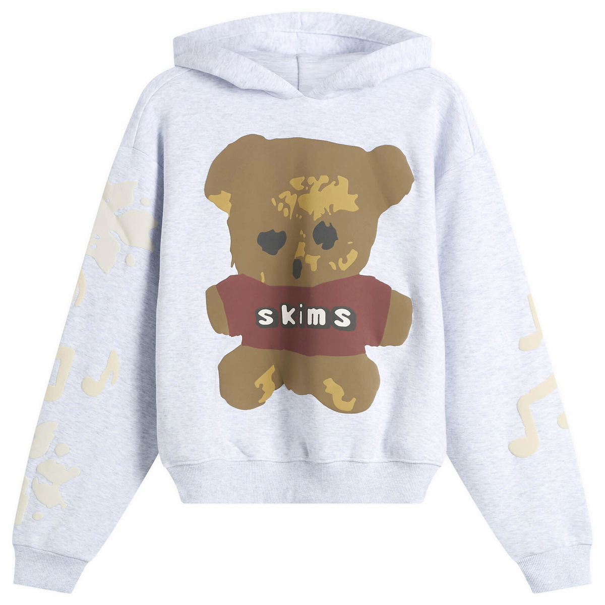 SKIMS Women's x CPFM Cotton Fleece Classic Hoodie in Lhg Teddy Bear Print