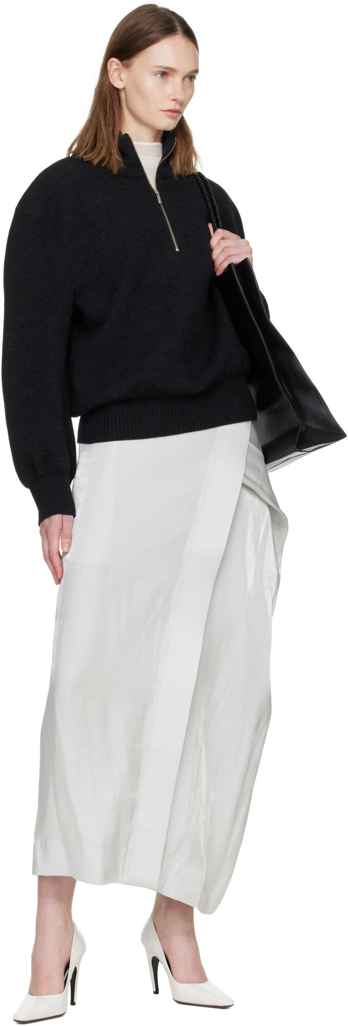 ISSEY MIYAKE Black Handsome Knit Sweater