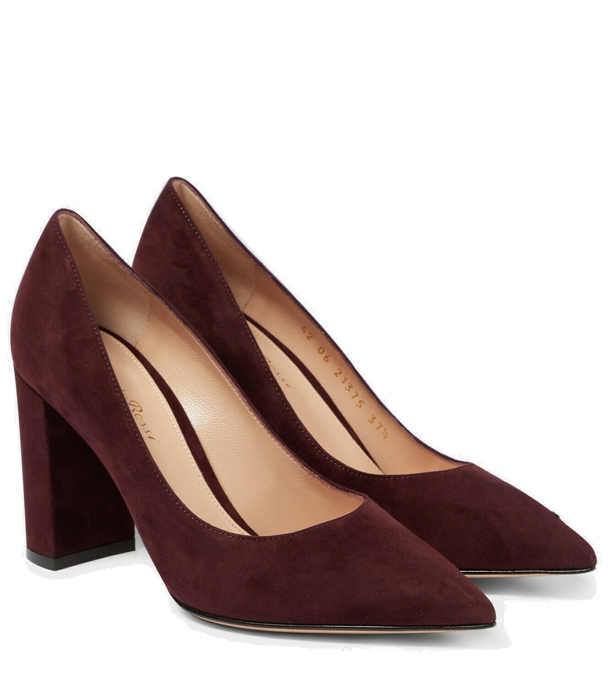 Red Suede Gianvito 85 Pump