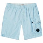 C.P. Company Men's Flatt Nylon Swim Shorts in Starlight Blue