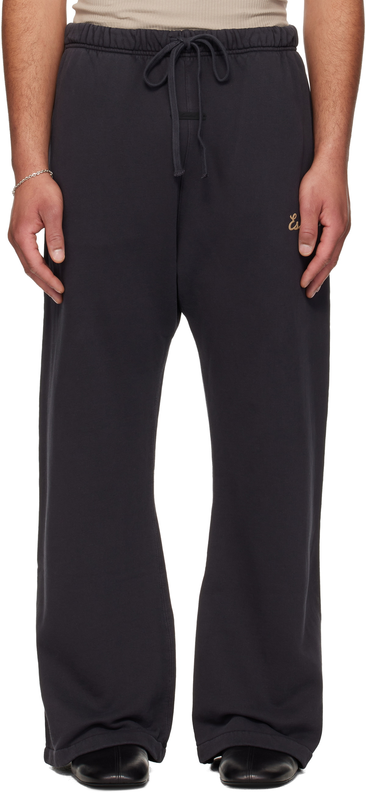 Fear of God ESSENTIALS Black Training Classic Flare Sweatpants