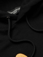 Mastermind World - Printed Cotton-Jersey Hoodie - Black