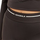 Adanola Women's Branded Ultimate Crop Shorts in Coffee Bean/Cream