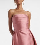 Solace London Strapless satin gown