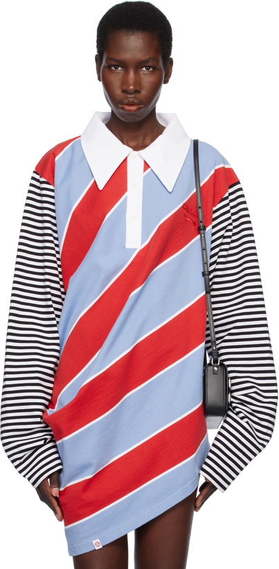 Photo: Charles Jeffrey LOVERBOY Red & Blue Topsy Turvy Polo