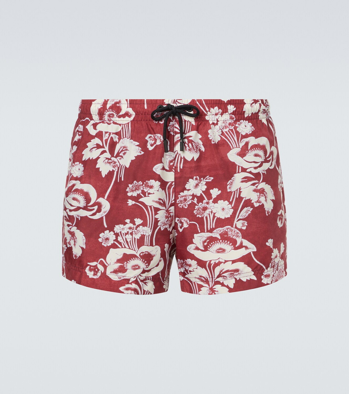 Commas Printed swim trunks