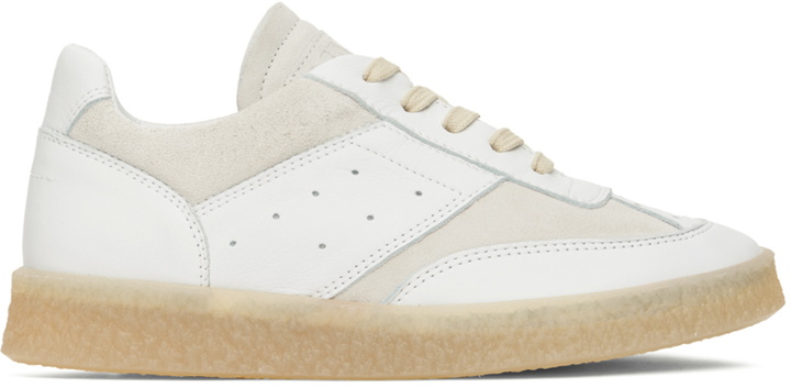 Photo: MM6 Maison Margiela White Replica Sneakers