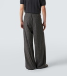 Calvin Klein Collection Baxter checked pleated cotton straight pants