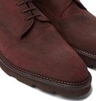 John Lobb - Forge Waxed-Suede Oxford Boots - Brown