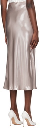 BOSS Pink Metallic Midi Skirt