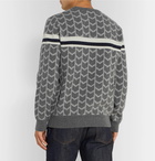 Maison Kitsuné - Wool-Jacquard Sweater - Gray